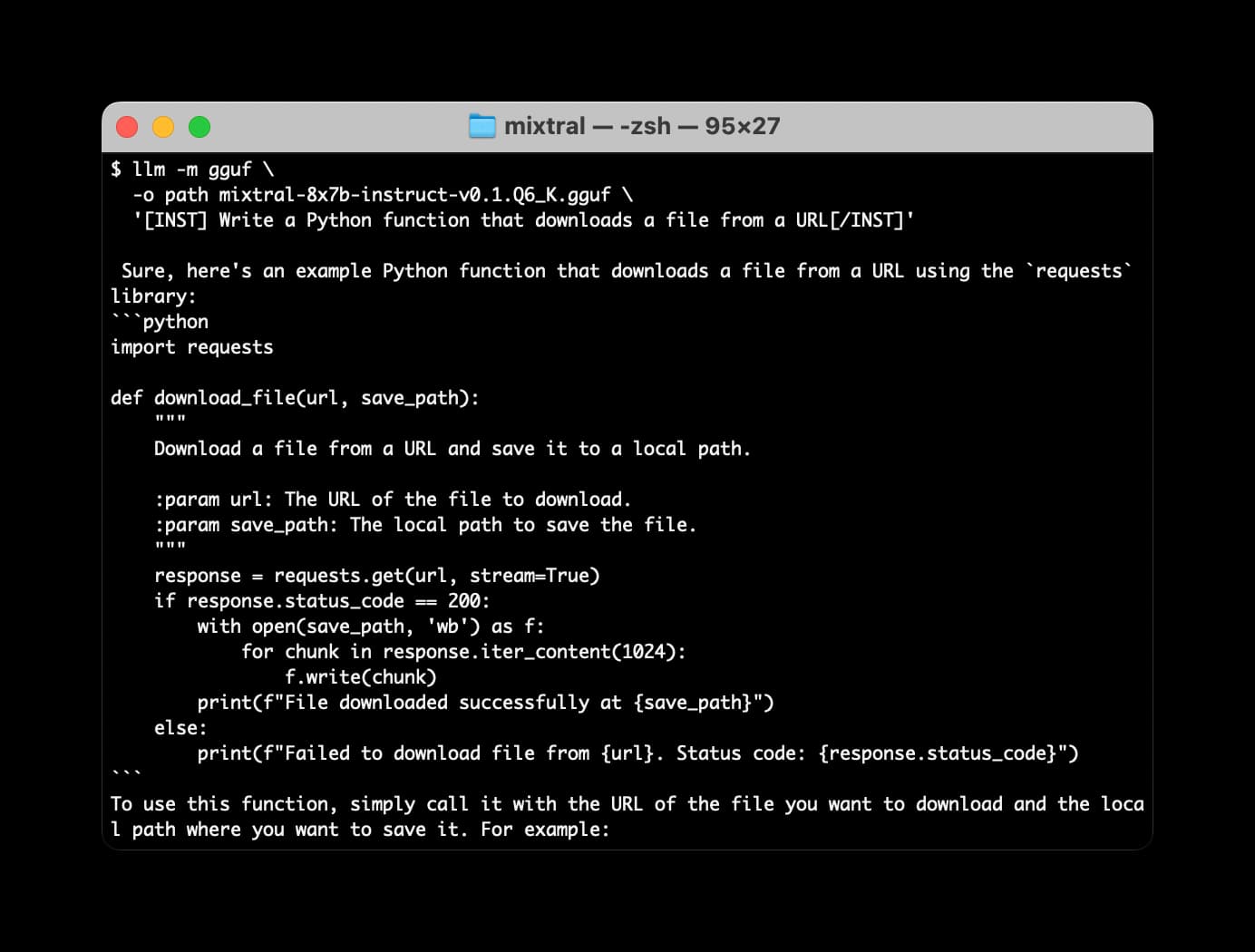 Visit Many options for running Mistral models in your terminal using LLM